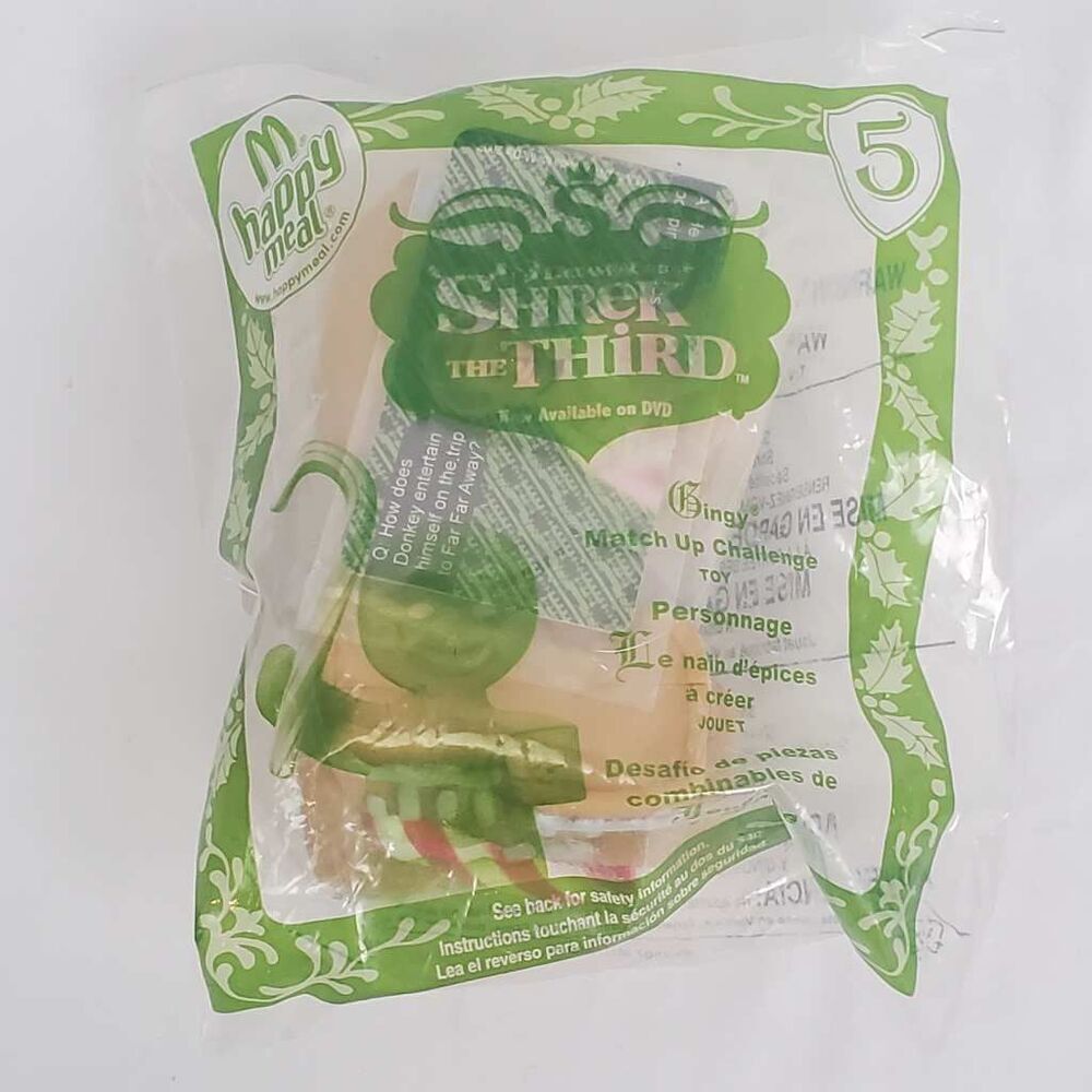 2007 McDonald’s Shrek the Third Gingy Match Up Challenge Toy #5 – Sealed